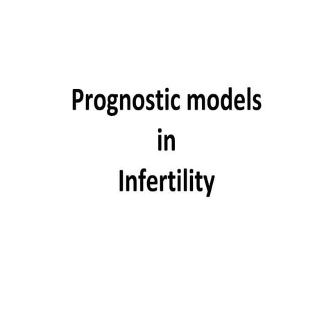 Prognostic models