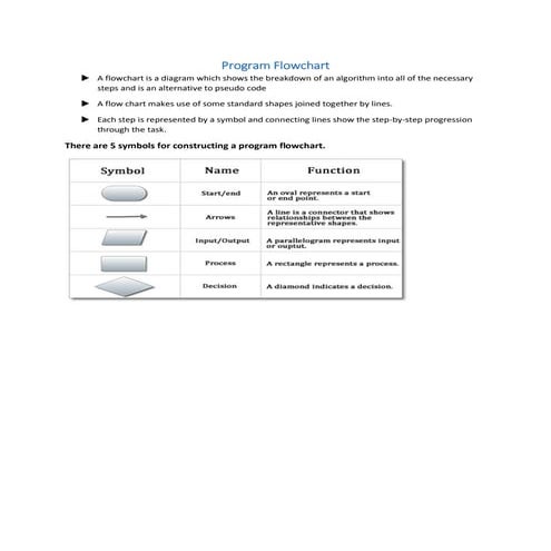 Program flow-chart-theory