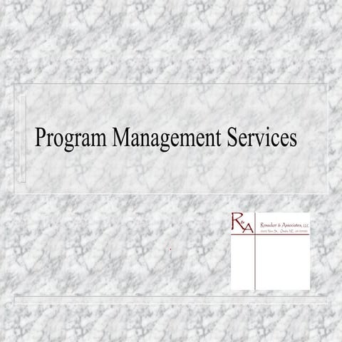Program Management Slide Show