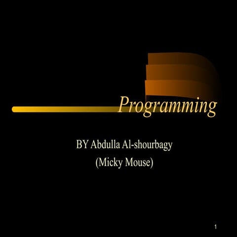 Programming Language | PPT