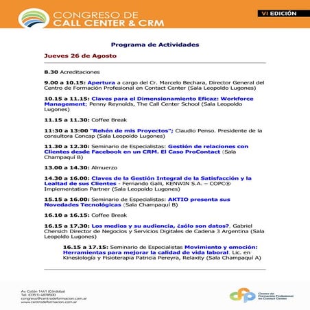 Programa evento juliaca | DOC