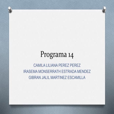 Programa 14