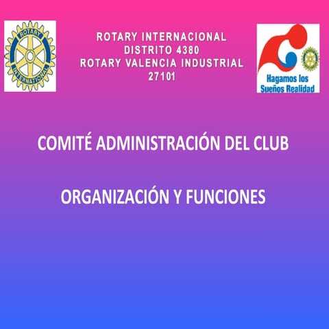 Programa Administracion Del Club 2008 2009