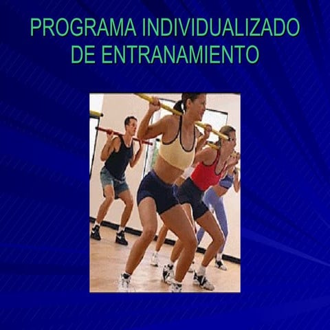Programa De Entrenamiento