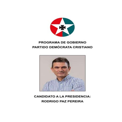 PROGRAMA DE GOBIERNO PARTIDO DEMOCRATA CRISTIANO