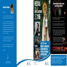 Programa Fiestas del Carmen 2016. Pozuelo de Alarcón