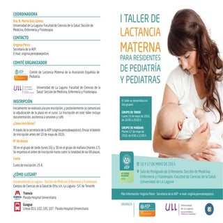 I Taller de Lactancia Materna para ...