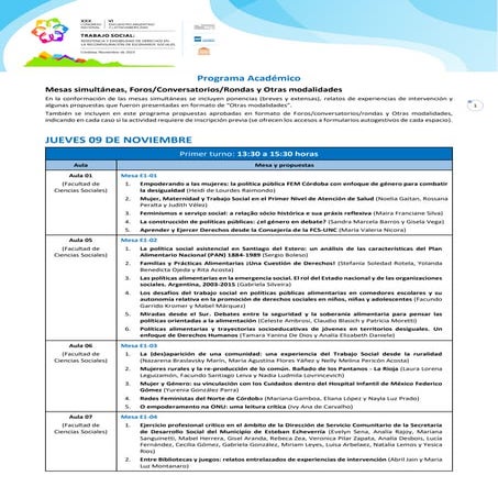 Programa Academico XXX Congreso y VI Encuentro TS Noviembre 2023 pdf 