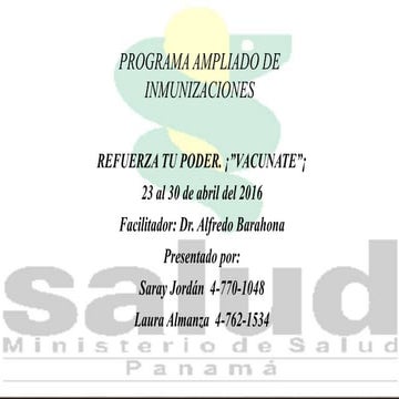 Programa ampliado de inmunizaciones
