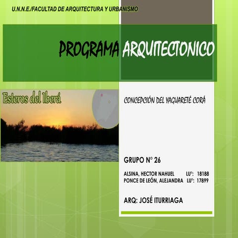 Programa arquitectonico