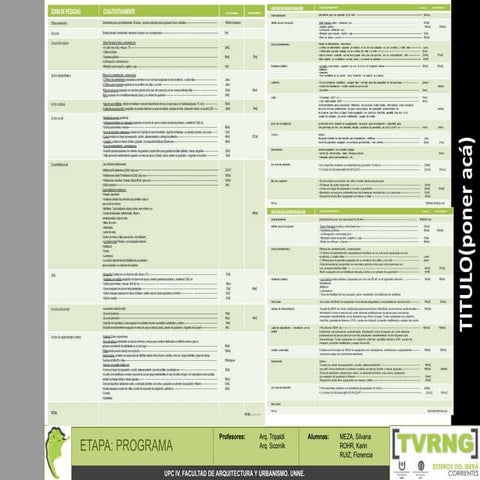 Programa arquitectonico