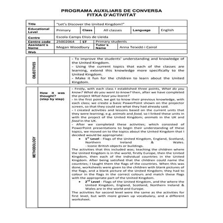 Programa auxiliars de conversa fitxa d'activitat