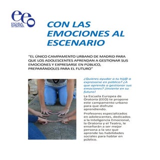 Campamento de Oratoria para Adolesc...