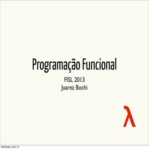 Programação Funcional