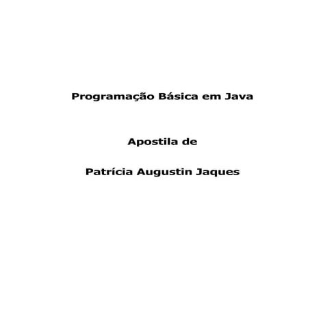 Programacao basica em java