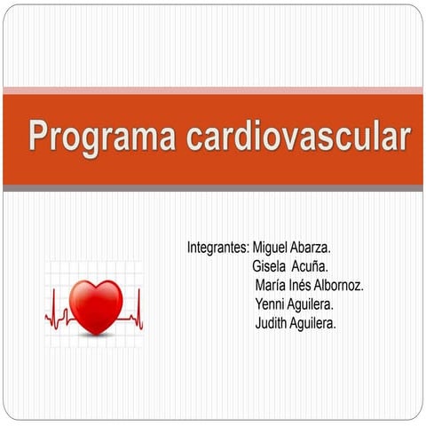 Programa cardiobascular | PPTX