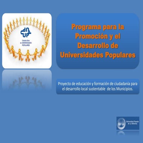 Programa para la Promoción y el Desarrollo de UUPP 