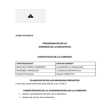 Programació biblioteca 1516