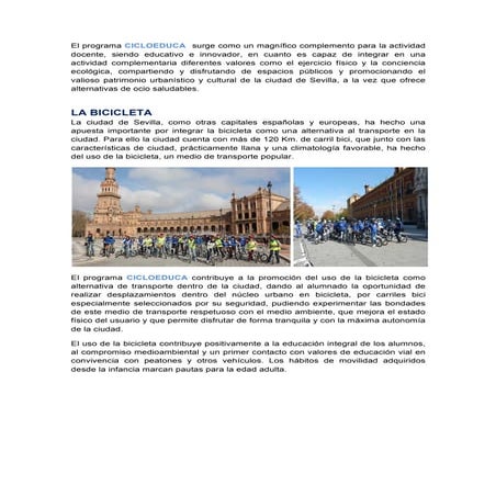 Programa cicloeduca  