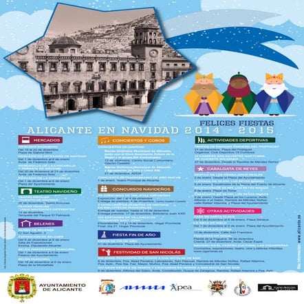 Programación de Navidad en Alicante 2014