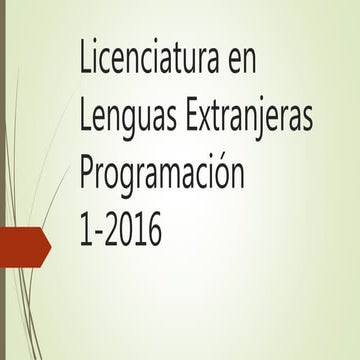 Programación 12016