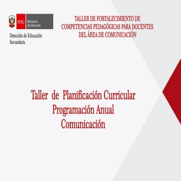 Programación anual comunicación