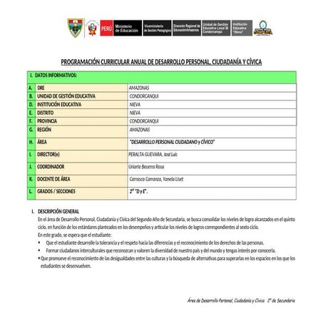 PROGRAMACIÒN ANUAL 2DO GRADO D.P.C.C. 2025.doc