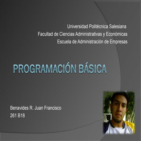 MENU DE PROGRAMACION EN VISUAL BASIC | PPTX