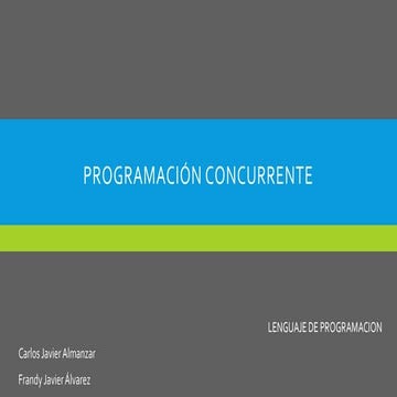 Programación concurrente