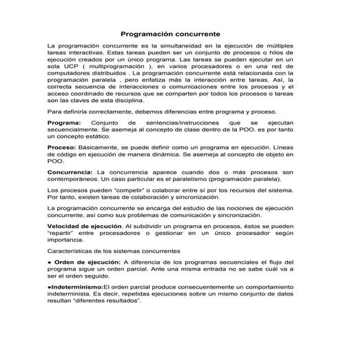 Programación concurrente