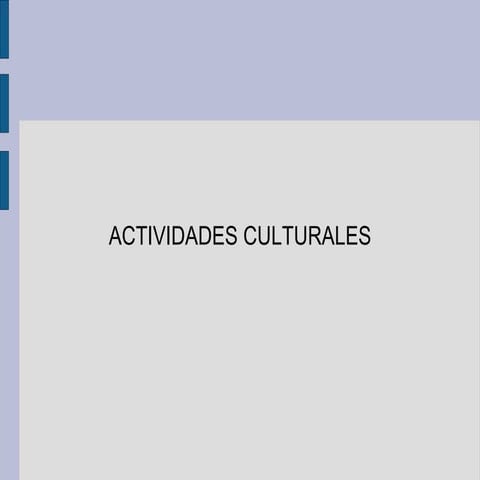 Programación cultural