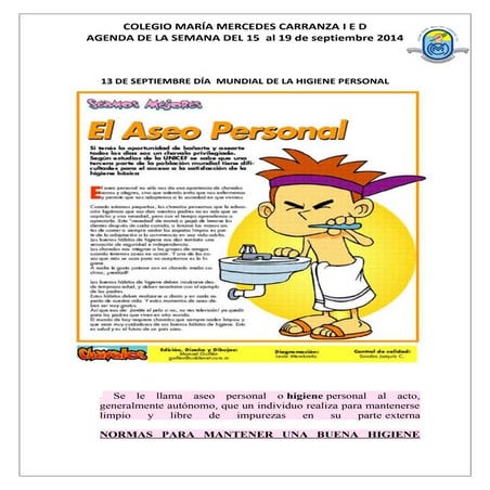 Programación del 15 al  19 spbre