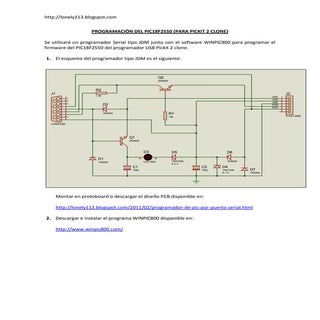 Programación del PIC18F2550