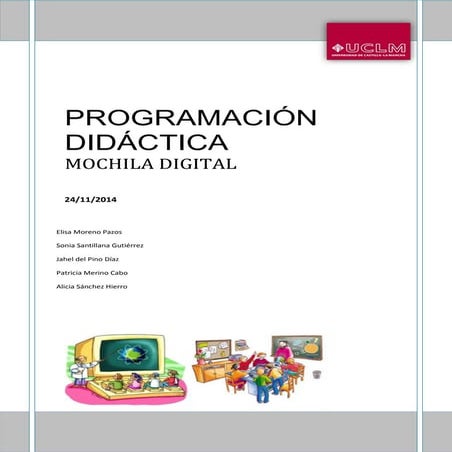 Programación didáctica. mochila  digital