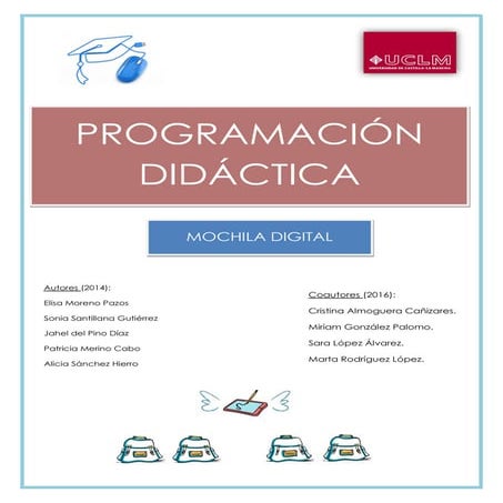 Programación didáctica mochila digital 2016.
