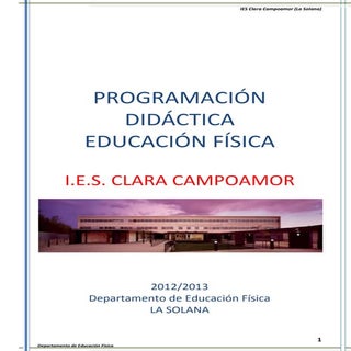 Programación Didáctica de Educación...