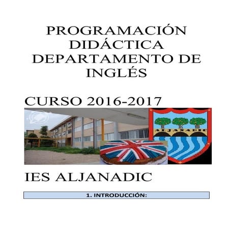 Programación Didáctica Inglés curso 2016-2017