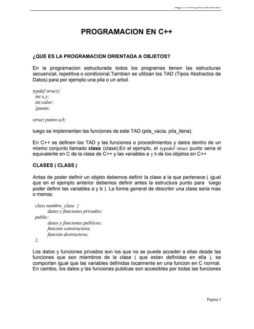 Programación en c++