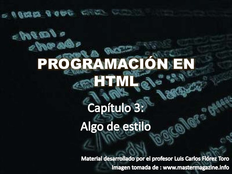 Programación en html 3