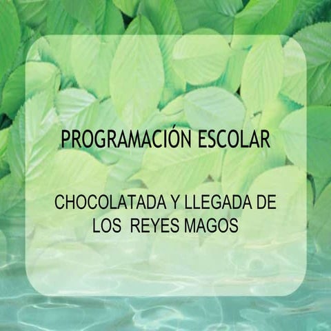 Programación escolar