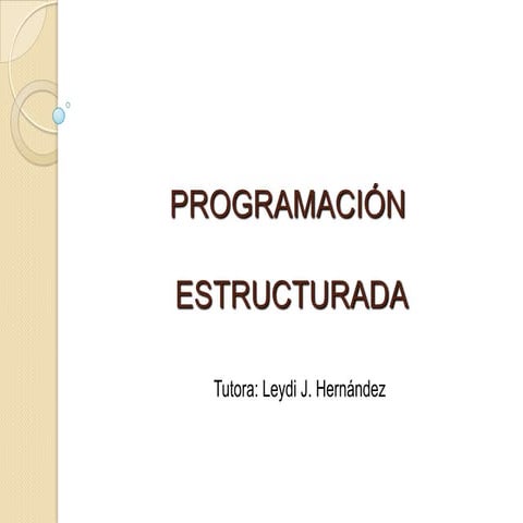 Programación estructurada