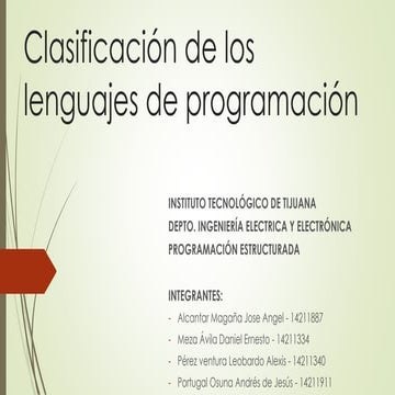 lenguajes de programacion | PPTX