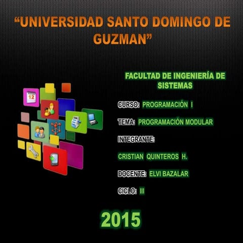 Programación modular PPT