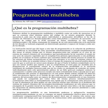 Programación multihebra en java