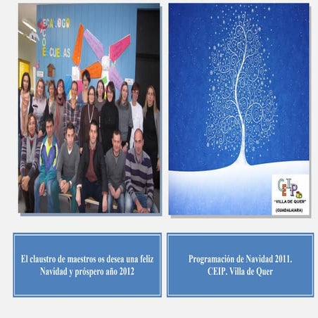Programación navidad 2011 CEIP Villa de Quer