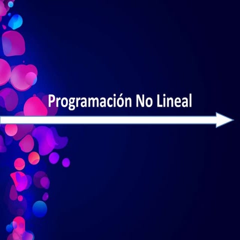 Programación no lineal
