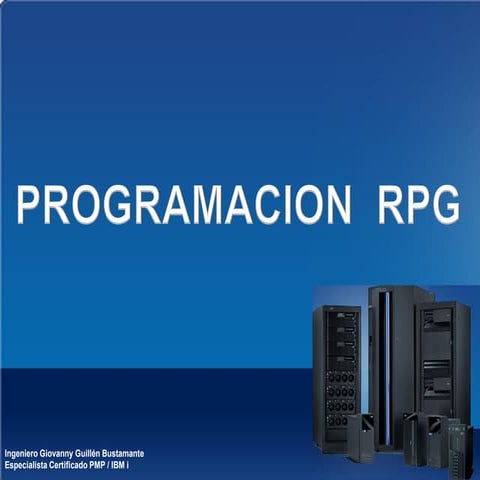 Programación RPG - Conceptos