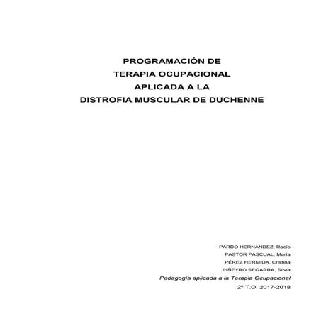 Distrofia muscular de duchenne | PPTX