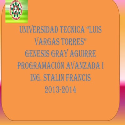Programacion Avanzada I