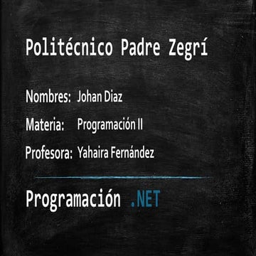 Programacion .net